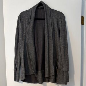 Athleta Gray Open Front Cardigan